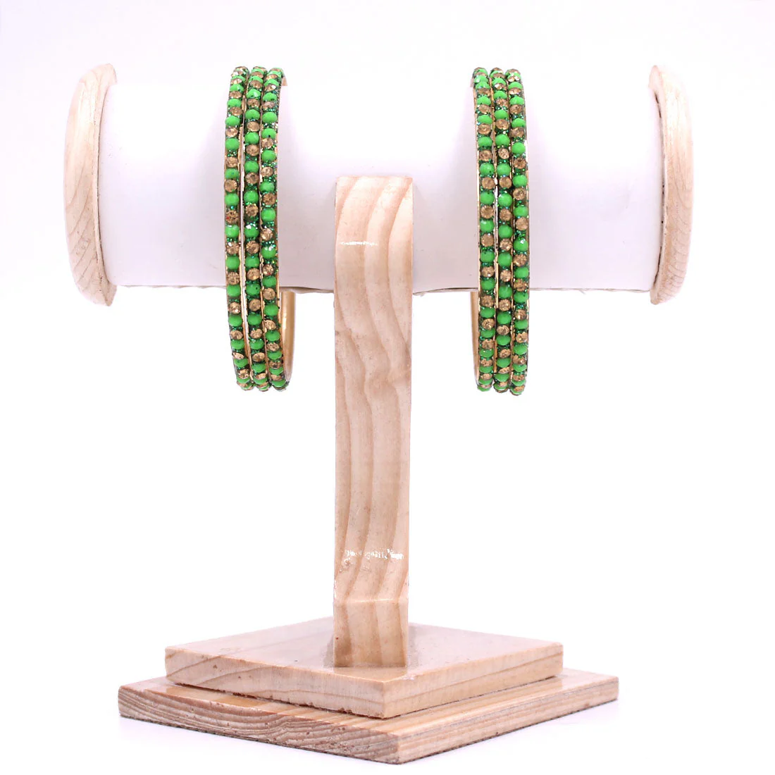 Brass Based Bangles with Coloured Stones by Leshya - Image 14