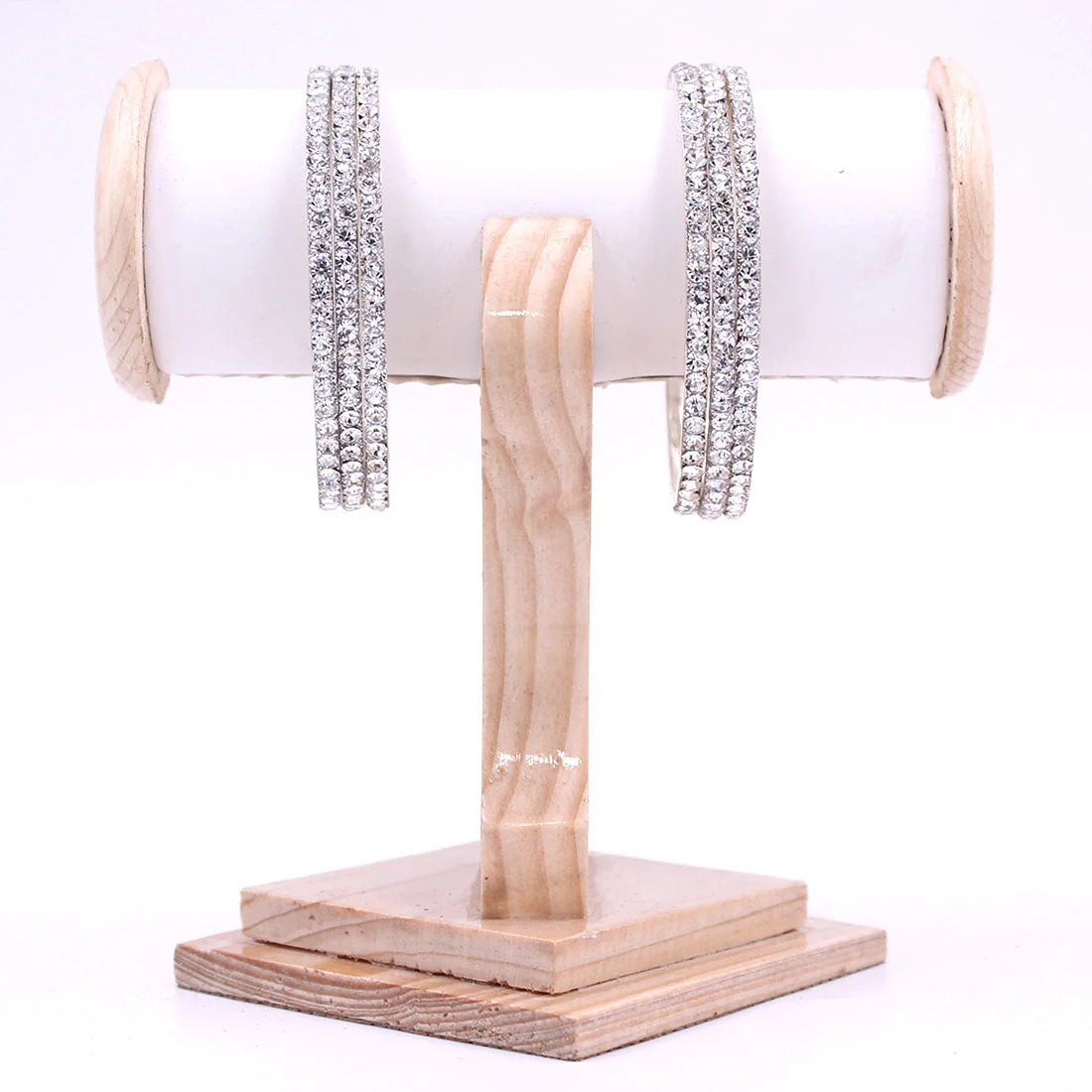 Brass Based Bangles with Silver Zari Work by Leshya - Image 2