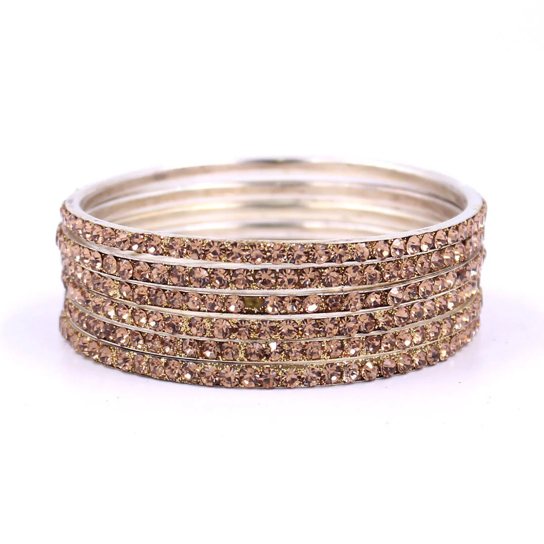 Brass Based Bangles with Silver Zari Work by Leshya - Image 4