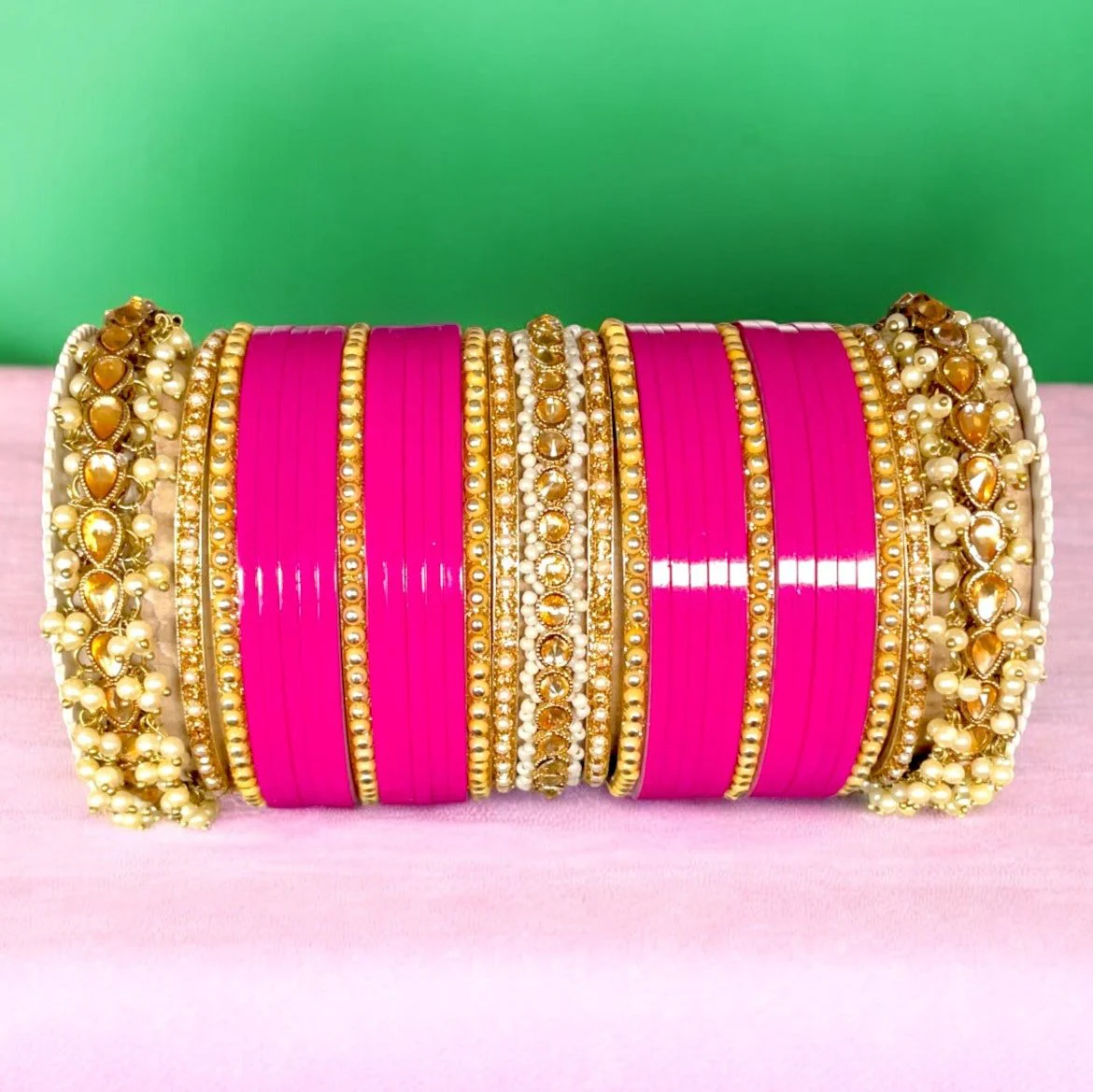 Bridal Chura with Gajra Kada by Leshya - Image 6