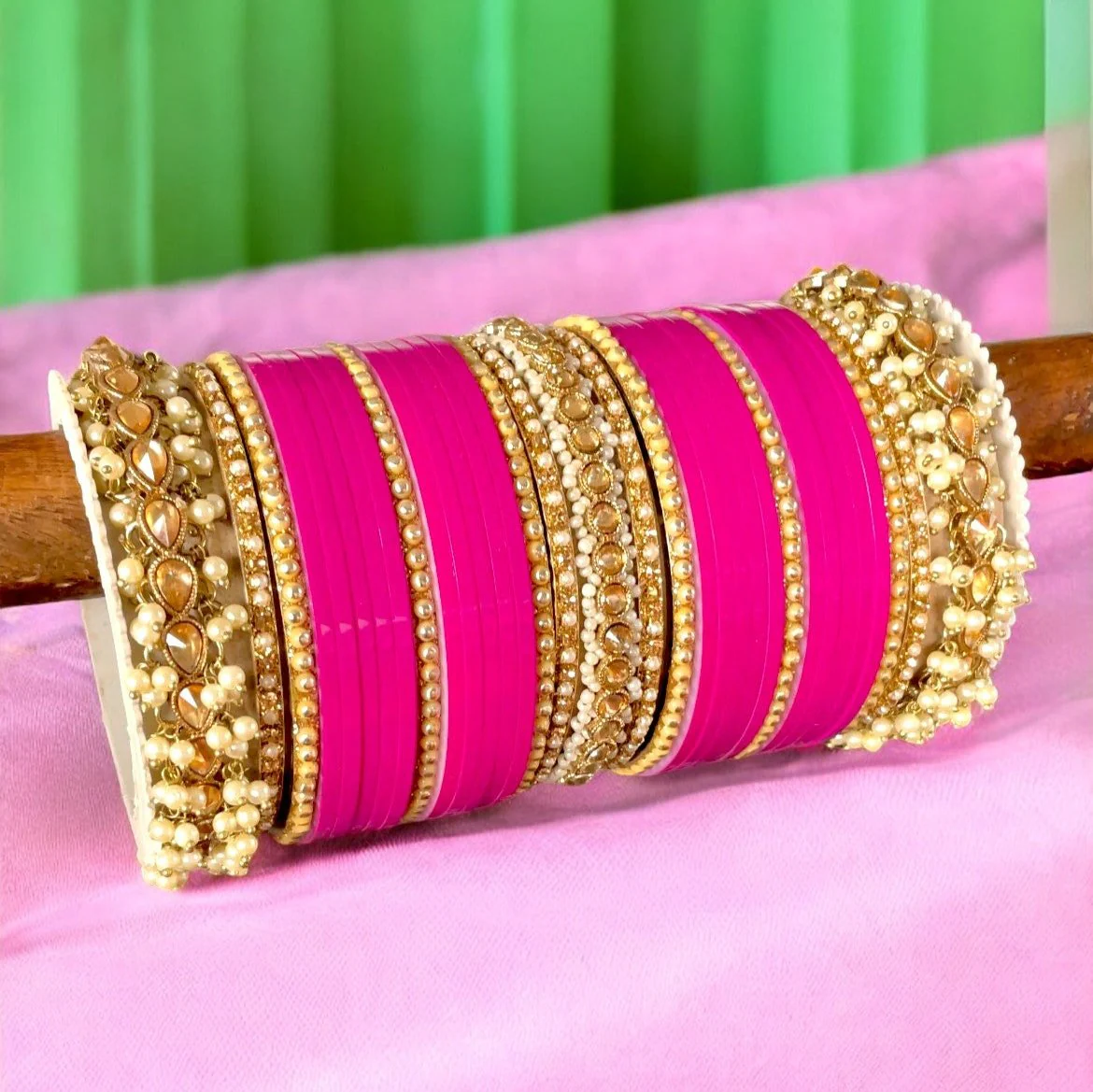 Bridal Chura with Gajra Kada by Leshya - Image 7