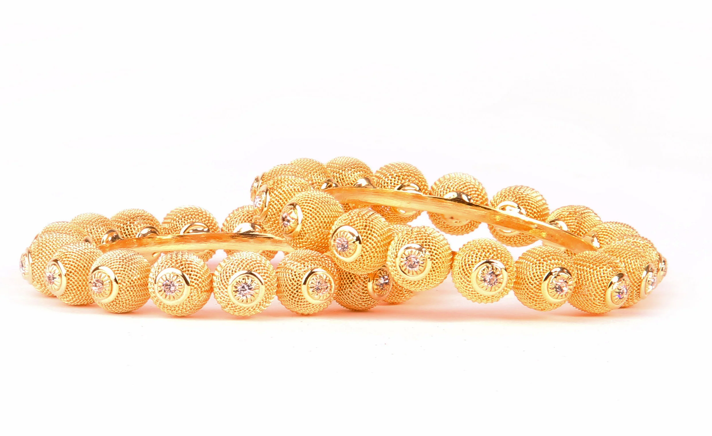 Bridal Gold Plated Bracelet With Kundan Stone And Intricate Jaali Work For Women - Image 4