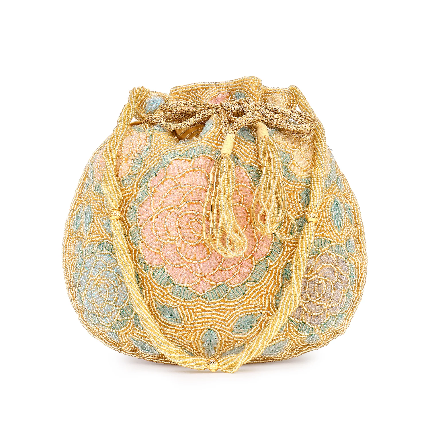 Bridal Handbag with Intricate zari Potli - Image 11