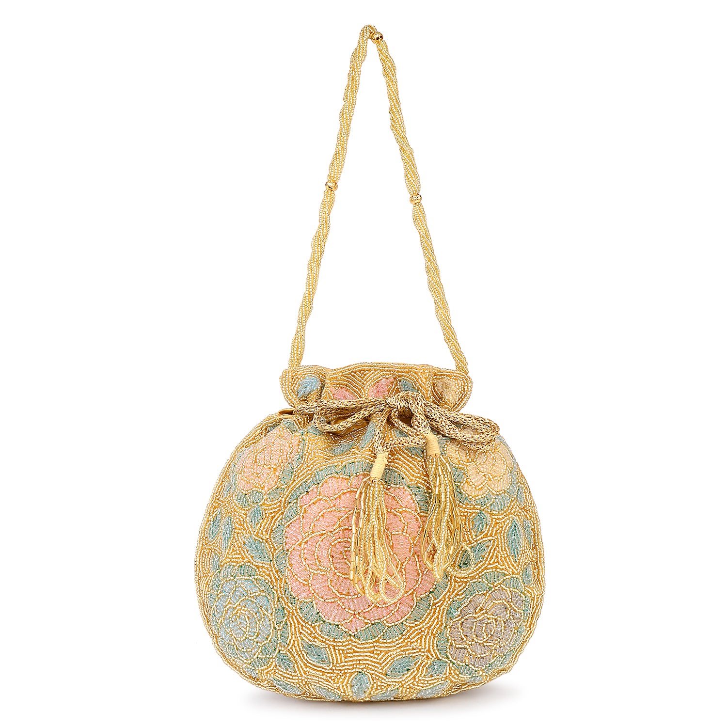 Bridal Handbag with Intricate zari Potli - Image 12