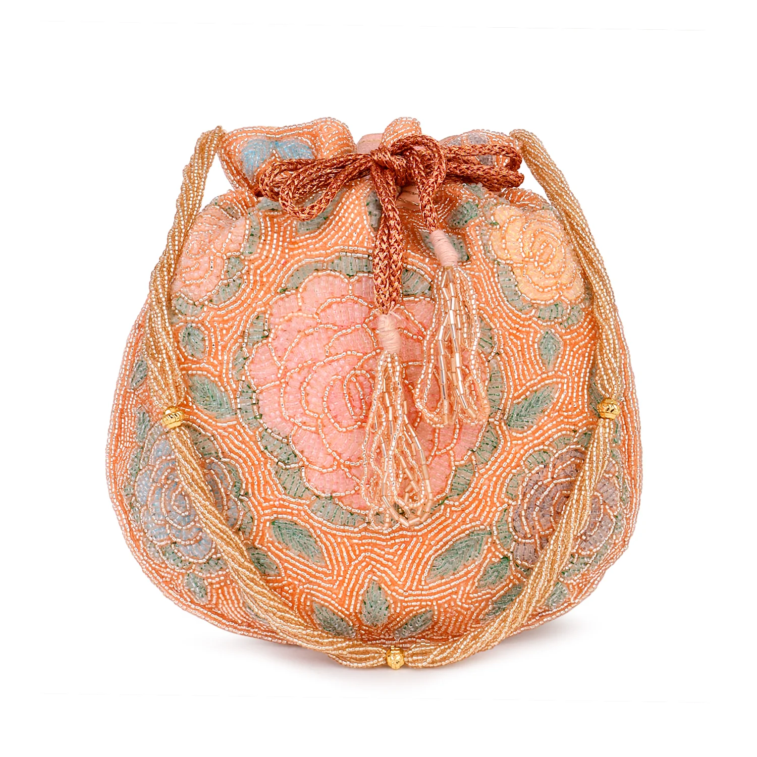 Bridal Handbag with Intricate zari Potli - Image 14