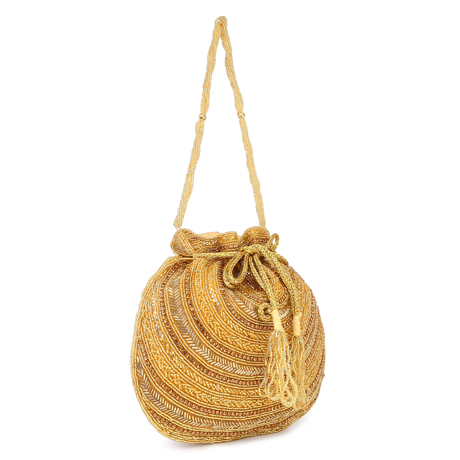 Bridal Handbag with Intricate zari Potli - Image 5