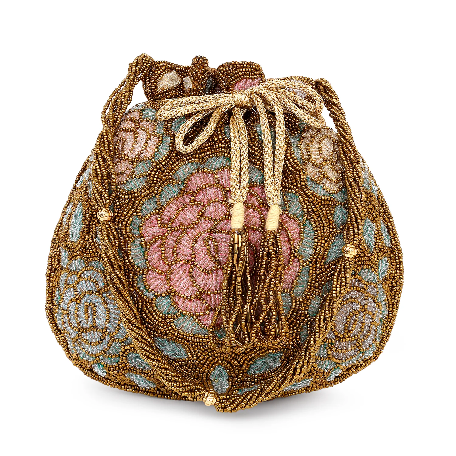 Bridal Handbag with Intricate zari Potli - Image 4