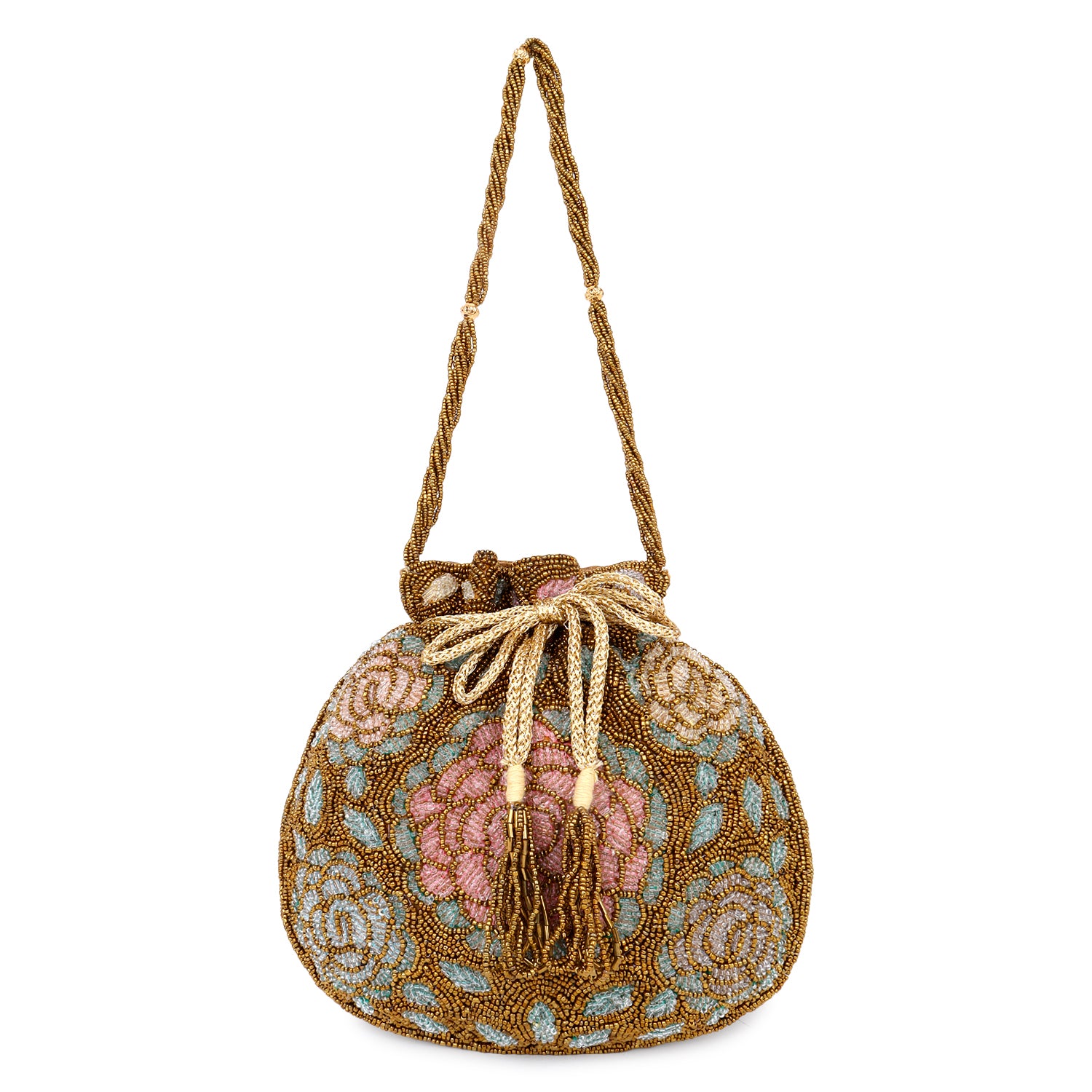 Bridal Handbag with Intricate zari Potli - Image 6