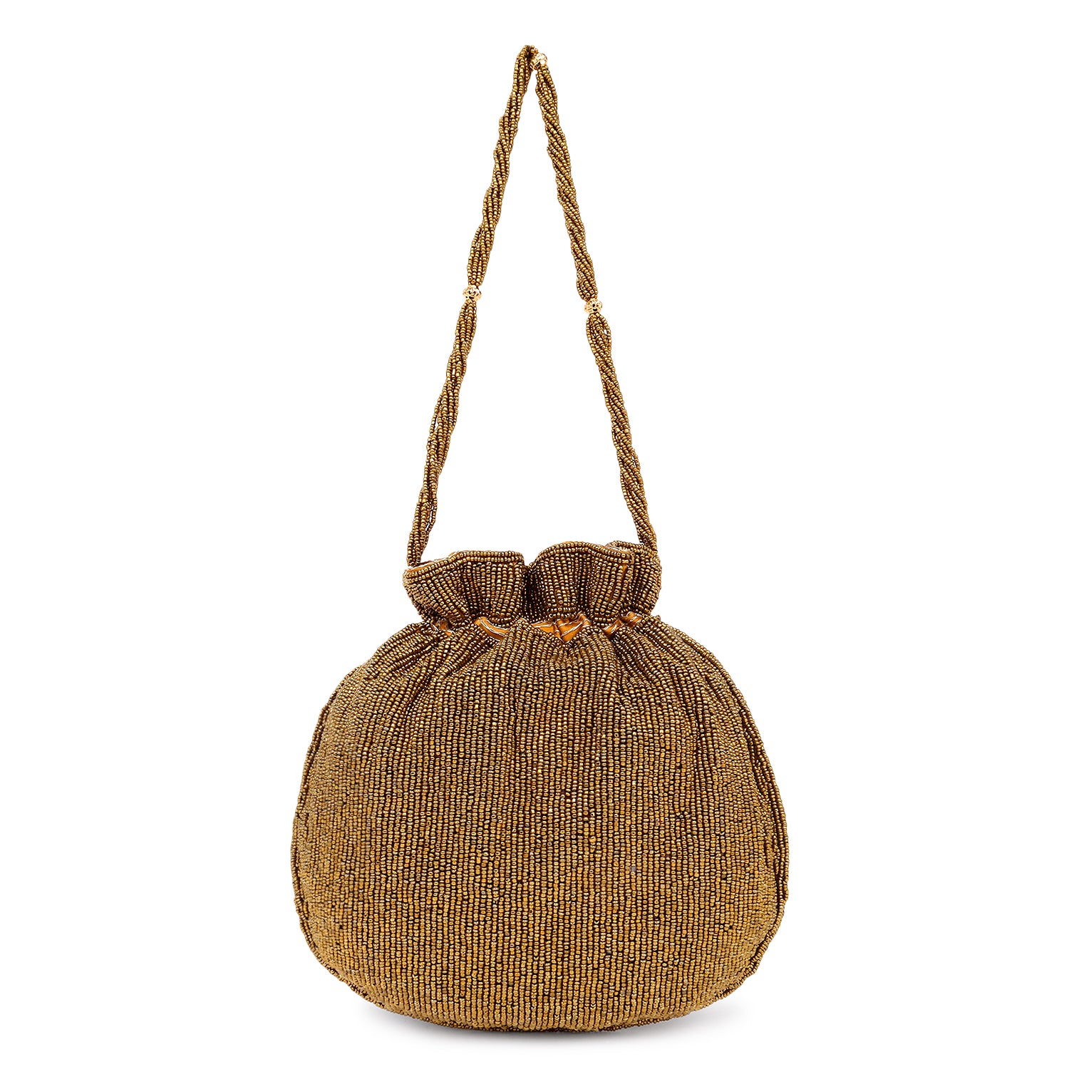 Bridal Handbag with Intricate zari Potli - Image 7
