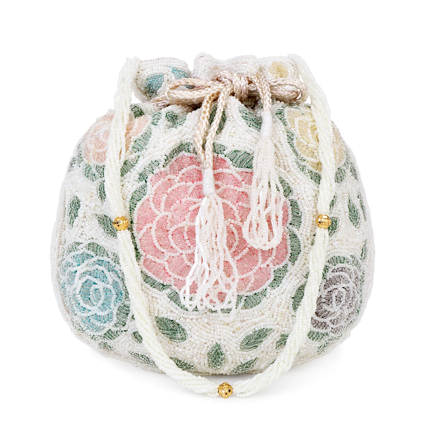 Bridal Handbag with Intricate zari Potli - Image 8