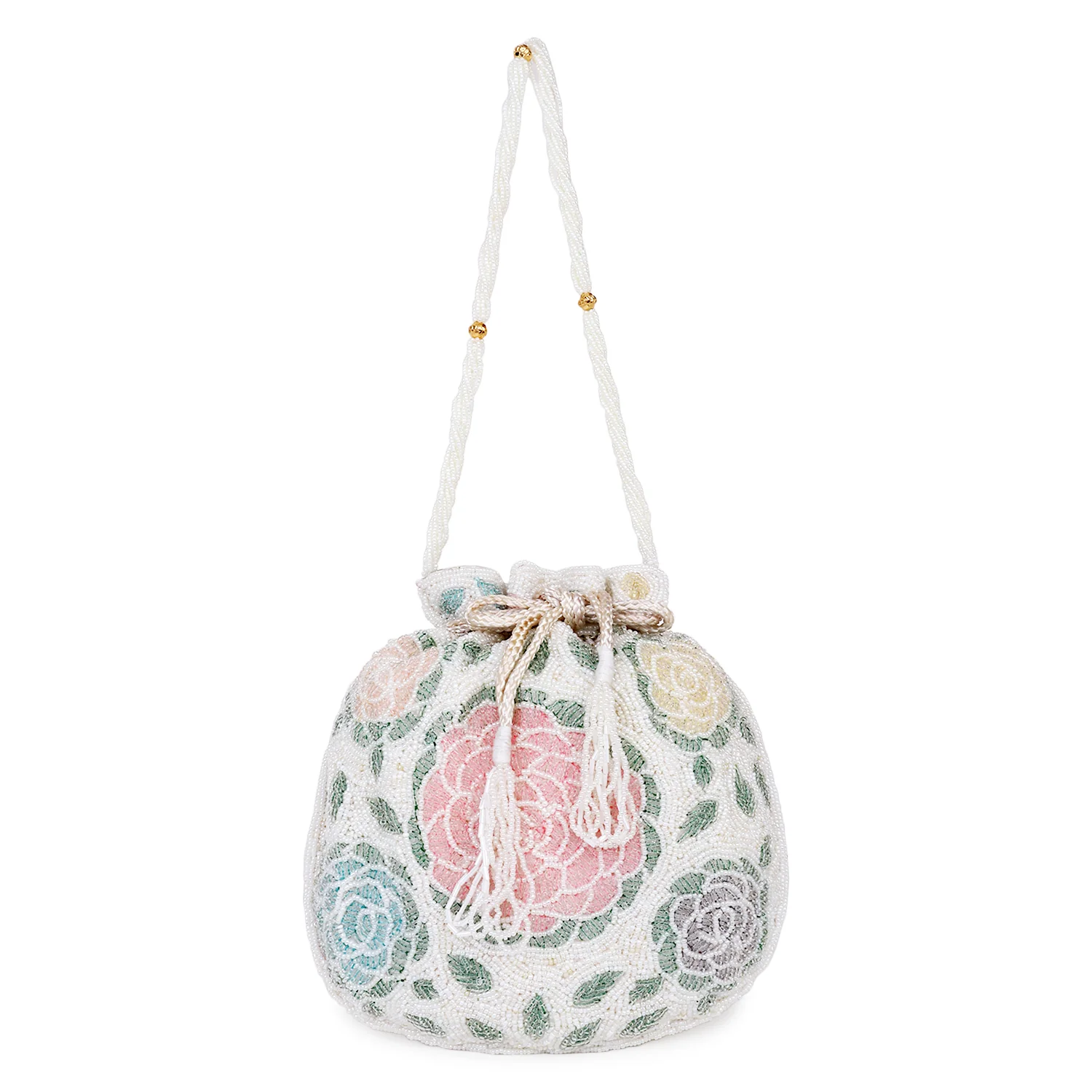 Bridal Handbag with Intricate zari Potli - Image 9