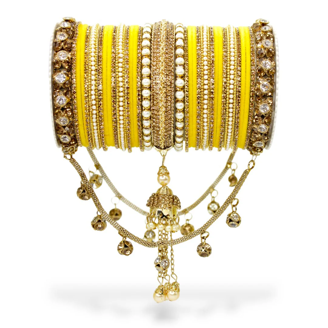 Bridal Jhoola Style Bangle set for two hands by Leshya - Image 2