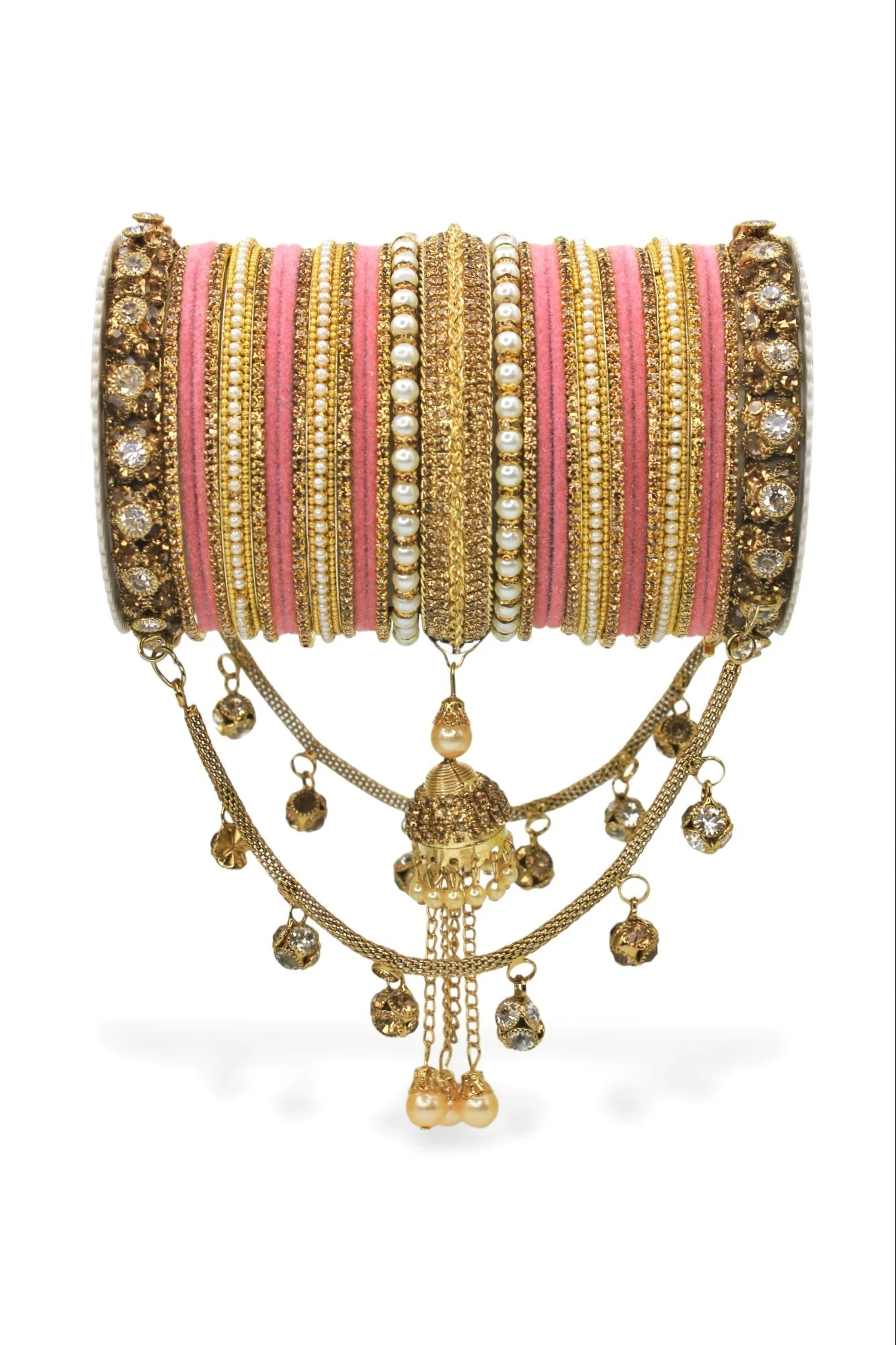 Bridal Jhoola Style Bangle set for two hands by Leshya - Image 2