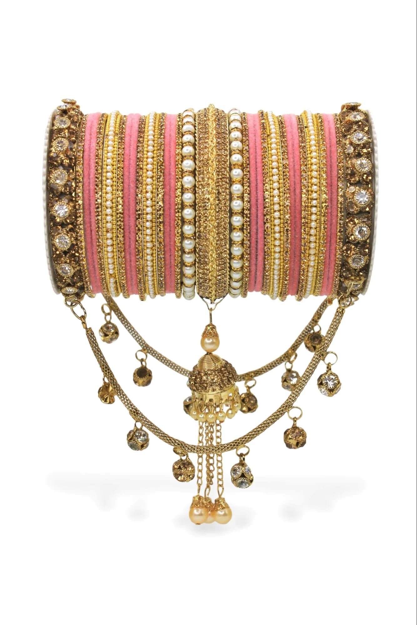 Bridal Jhoola Style Bangle set for two hands by Leshya - Image 5