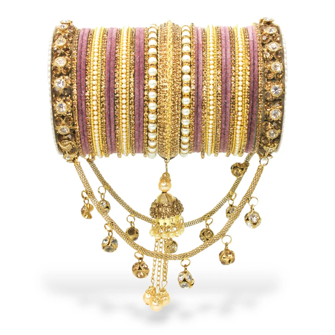 Bridal Jhoola Style Bangle set for two hands by Leshya - Image 12