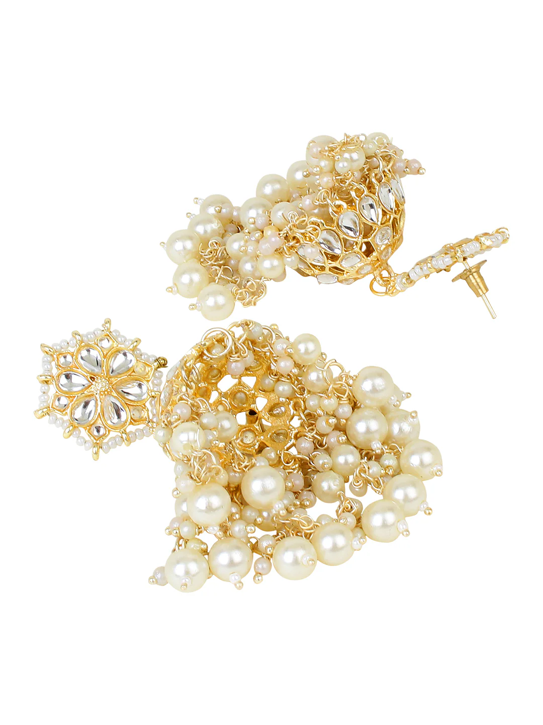 Bridal Jhumki Earring with Beads by Leshya - Image 3