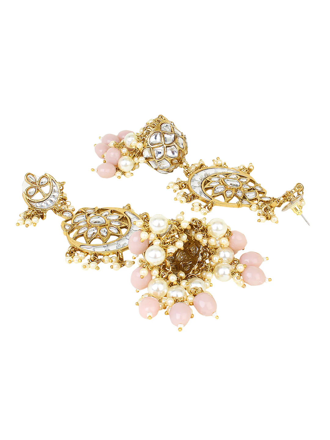 Bridal Jhumki Earring with kundan work by Leshya - Image 6