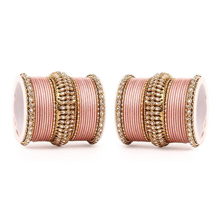 Set of 2 Bridal Kundan Bangle Set - Image 7