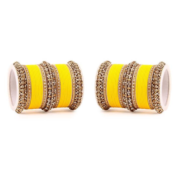 Set of 2 Bridal Matte Textured Bangle Set - Image 12