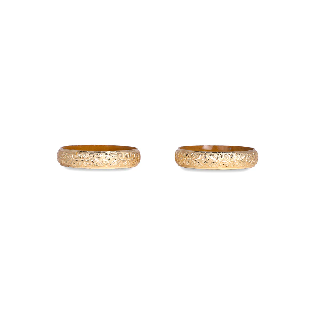 Broad Look-Like Gold Dyed Bracelet Pair (Plus Size) - Image 3