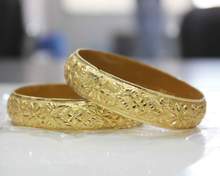 Broad Look-Like Gold Dyed Bracelet Pair (Plus Size) - Image 4
