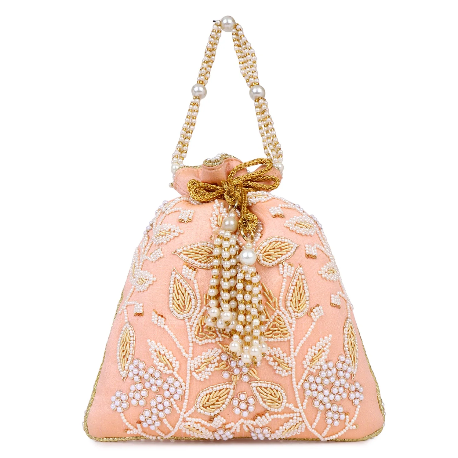 Beaded Pattern Bridal Potli - Image 4