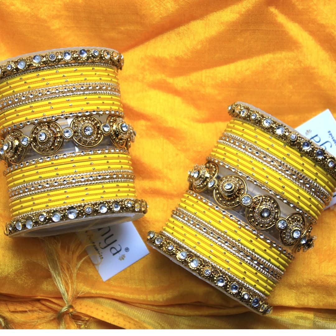 Traditional Colored Textured Bangle Set (Plus Size) - Image 2