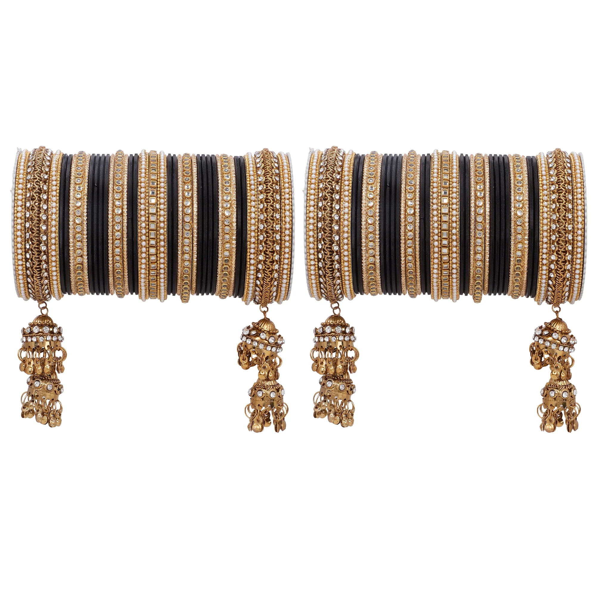 Traditional Jhumki Bangle set by Leshya - Image 10