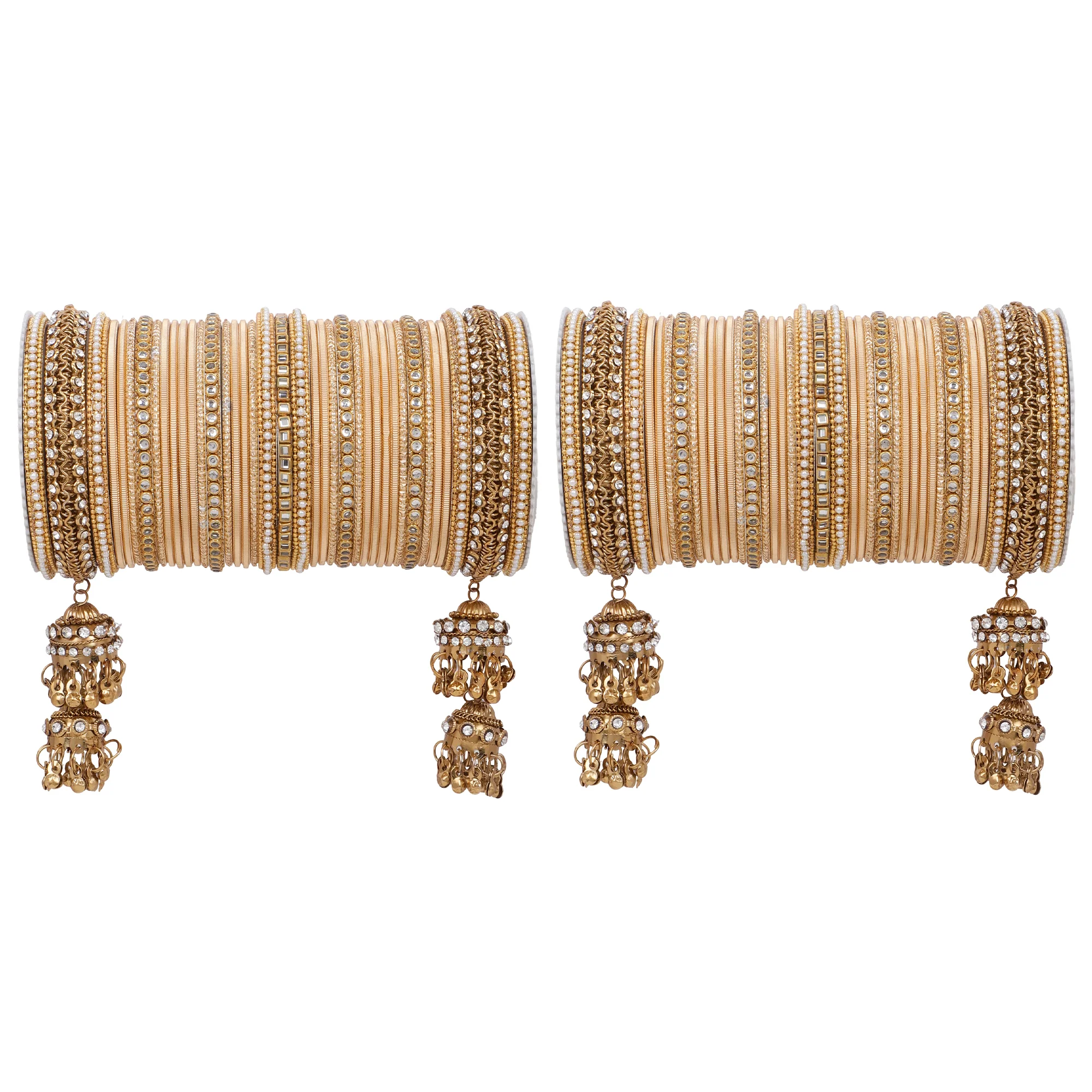 Traditional Jhumki Bangle set by Leshya - Image 12