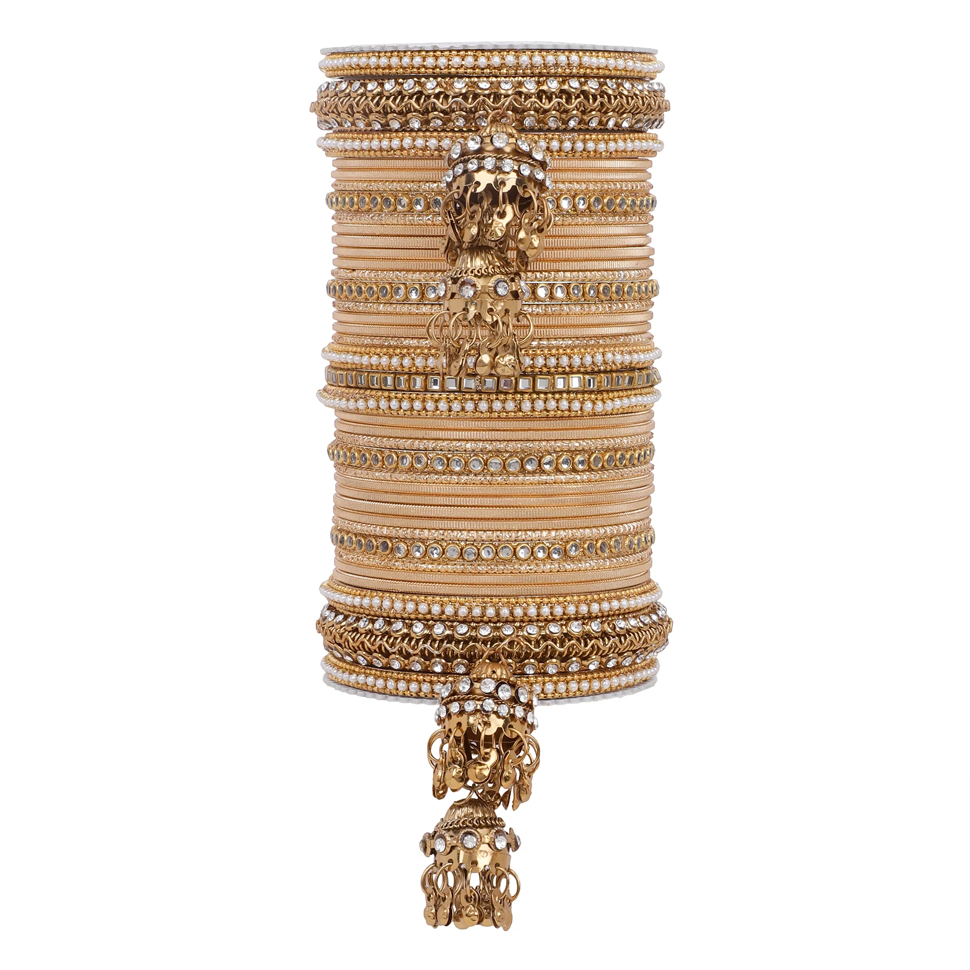 Traditional Jhumki Bangle set by Leshya - Image 14