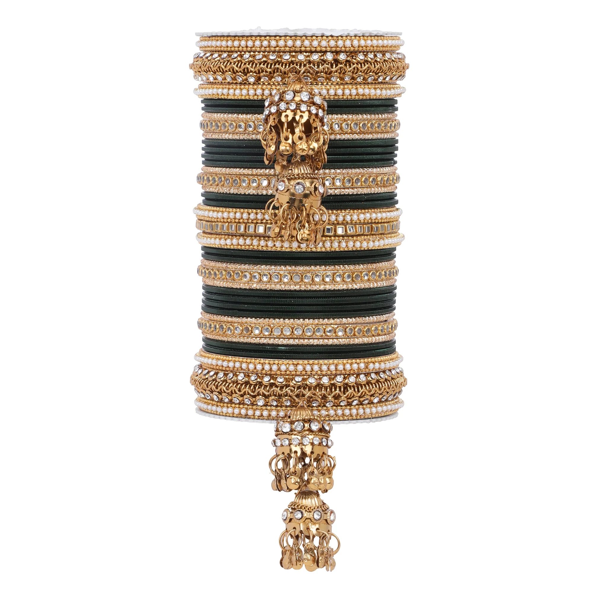 Traditional Jhumki Bangle set by Leshya - Image 17