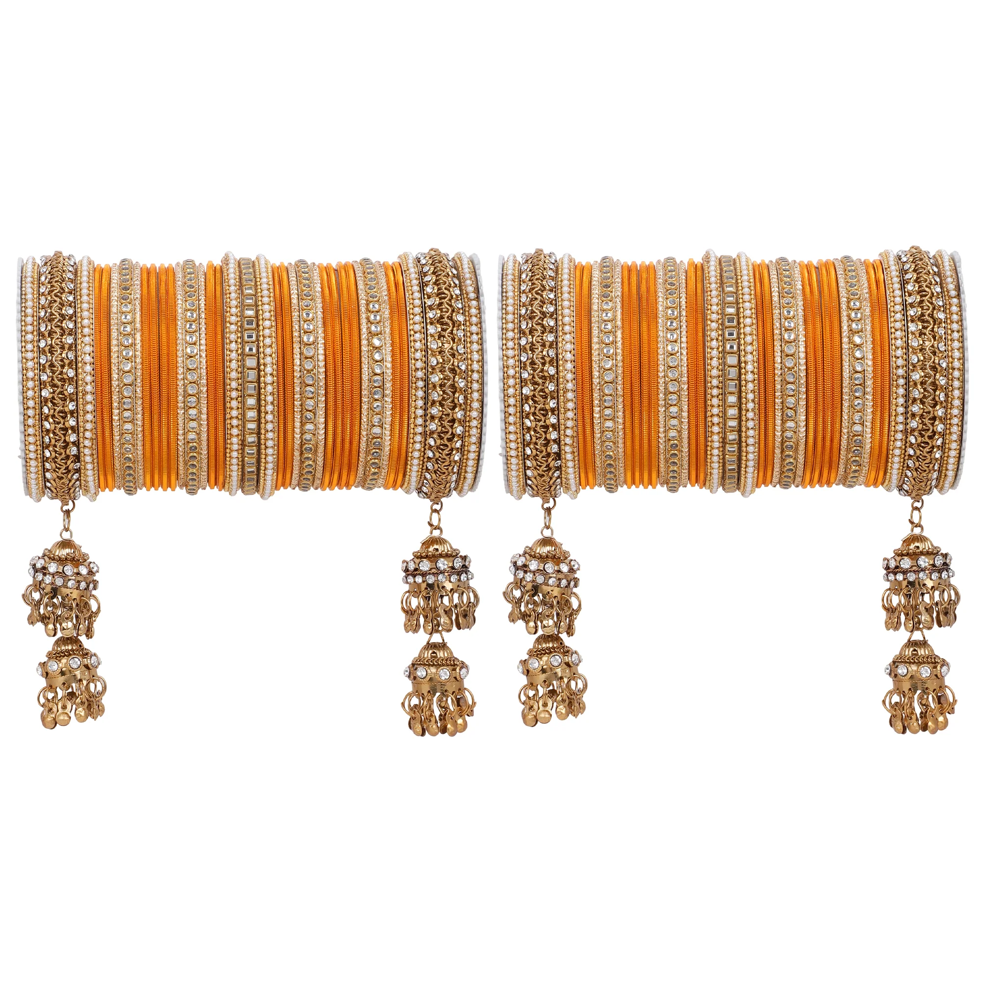 Traditional Jhumki Bangle set by Leshya - Image 18
