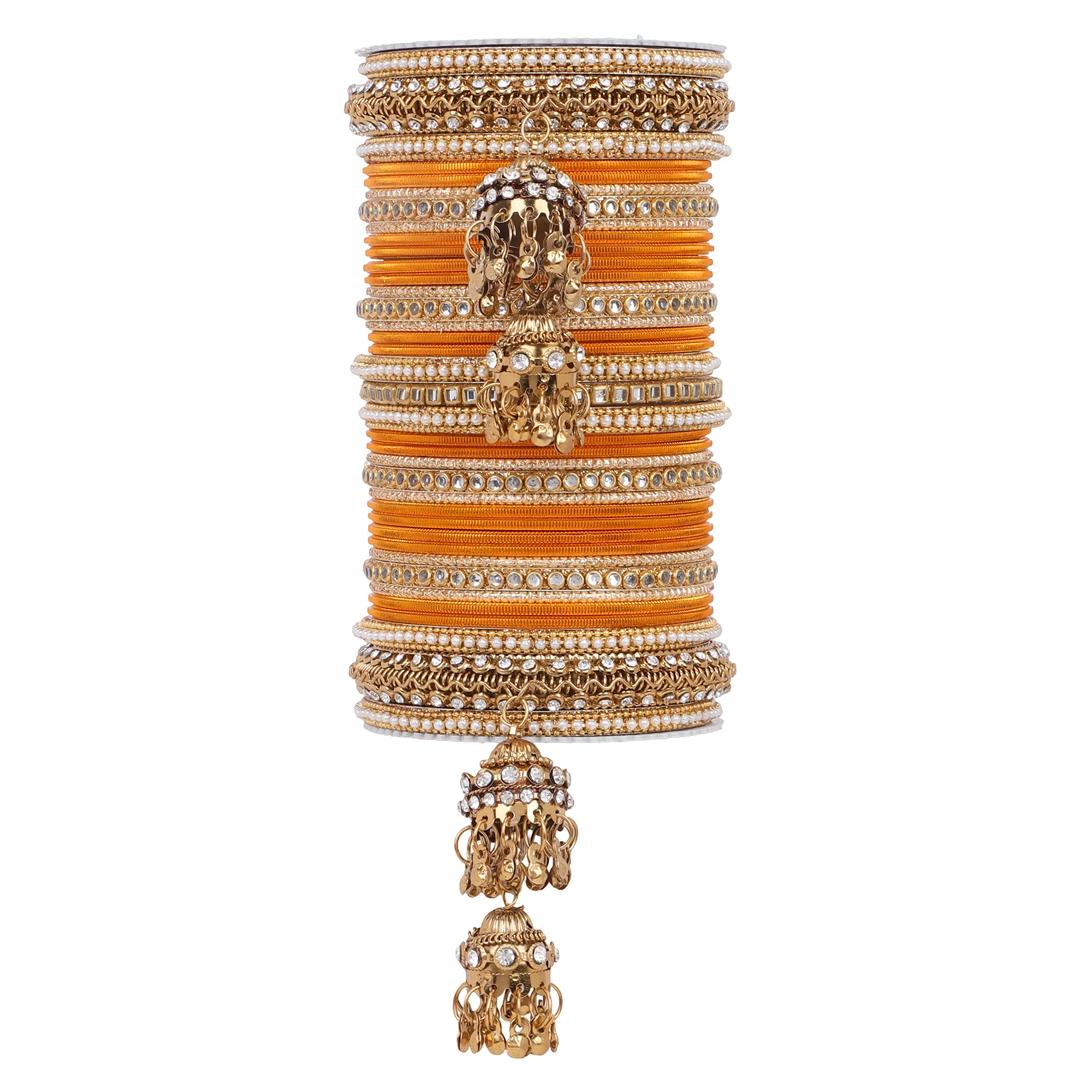 Traditional Jhumki Bangle set by Leshya - Image 20