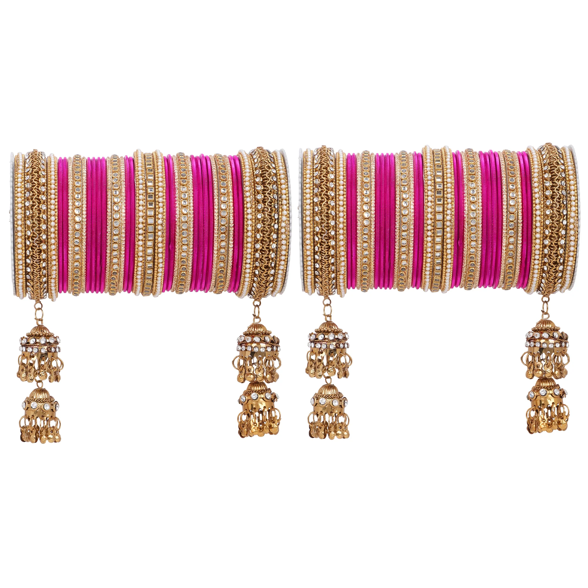 Traditional Jhumki Bangle set by Leshya - Image 23