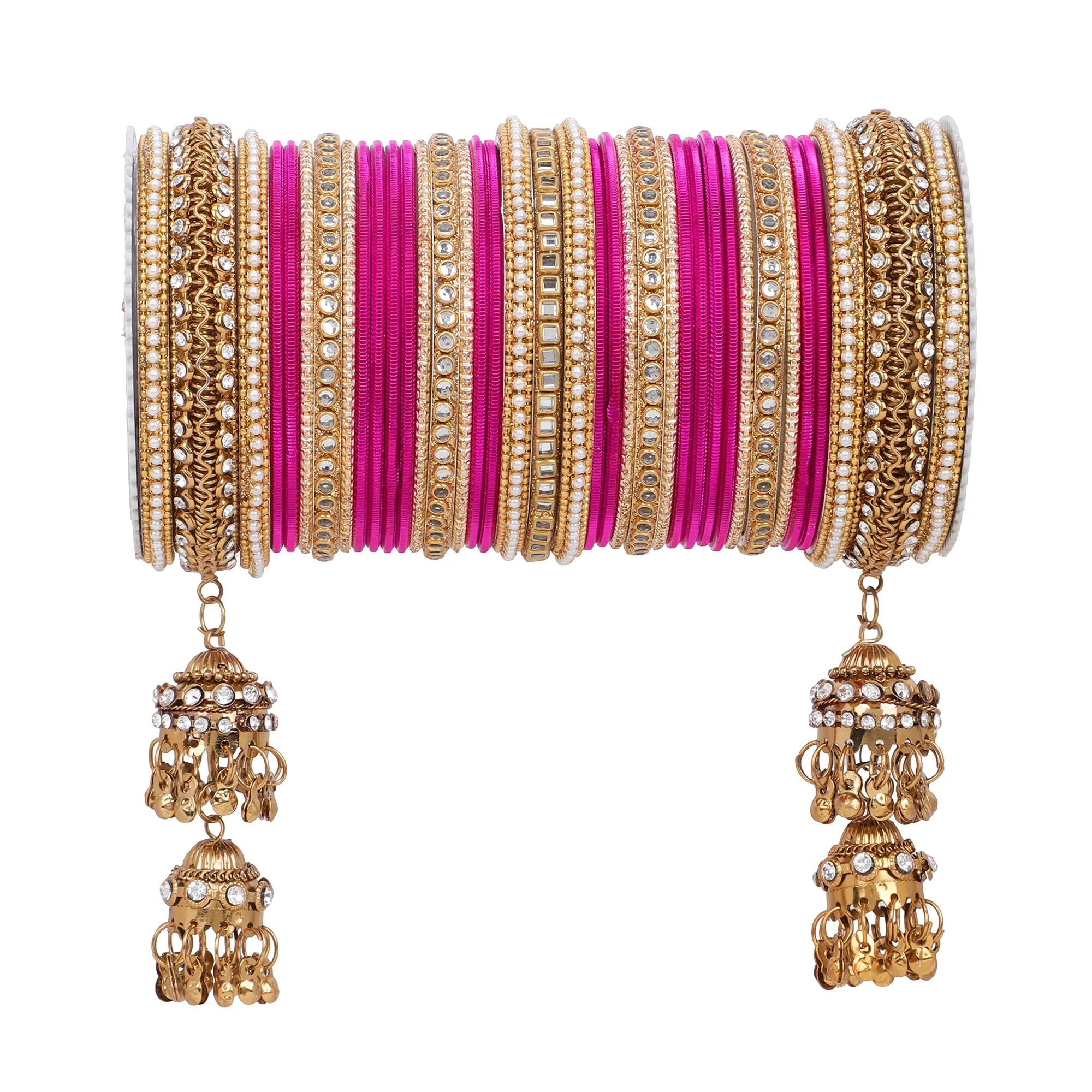 Traditional Jhumki Bangle set by Leshya - Image 25
