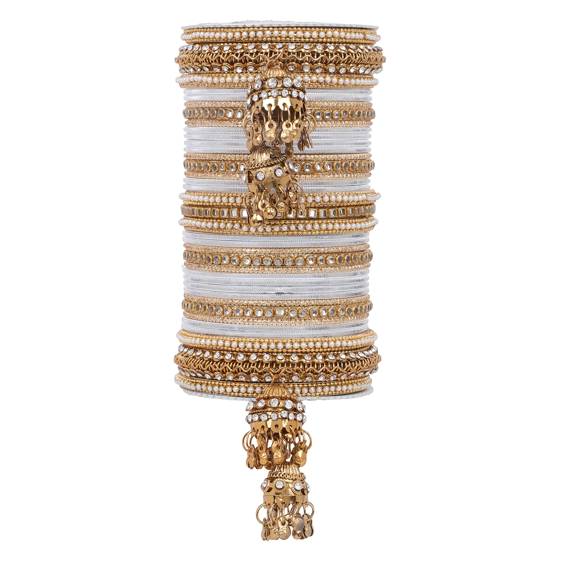 Traditional Jhumki Bangle set by Leshya - Image 27