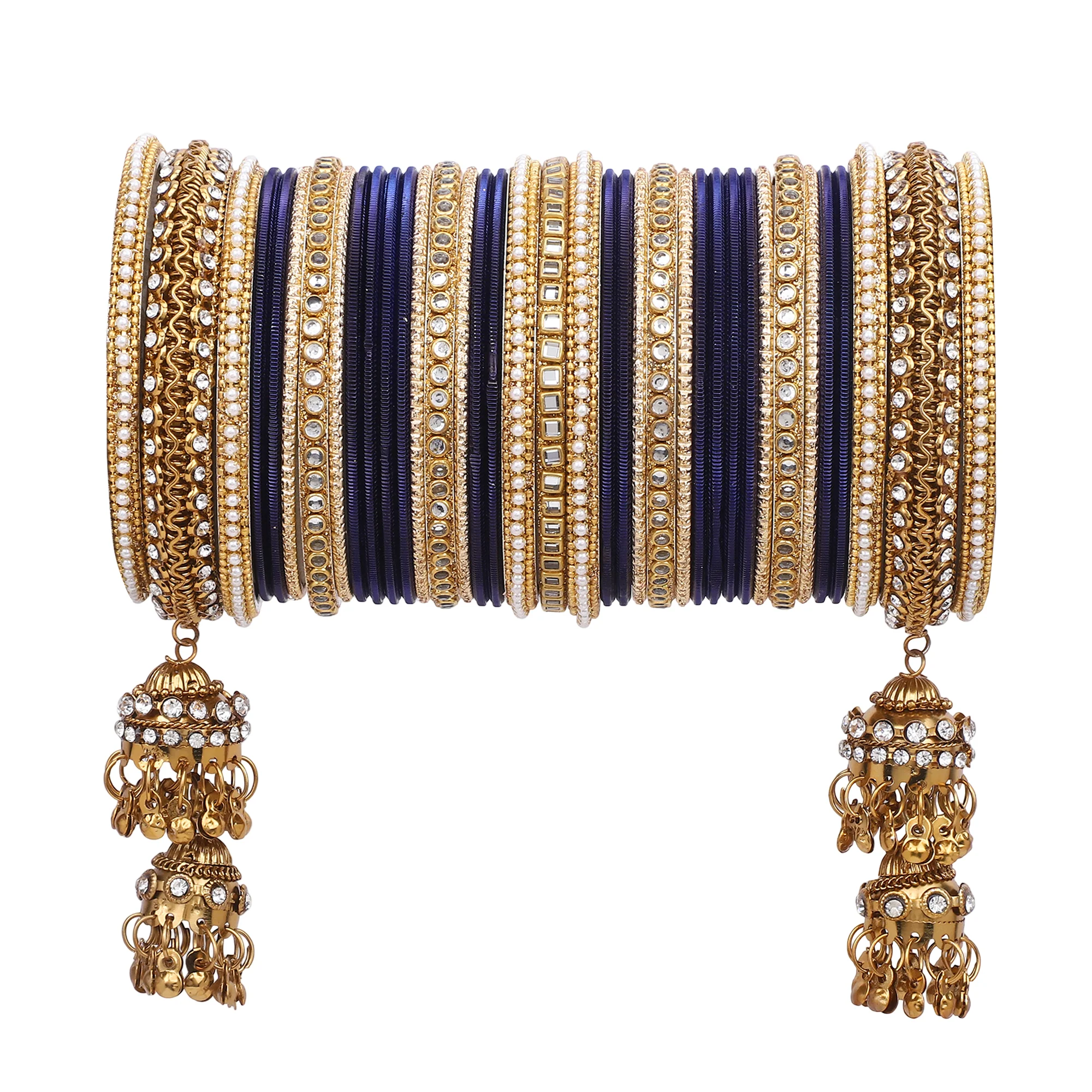 Traditional Jhumki Bangle set by Leshya - Image 5
