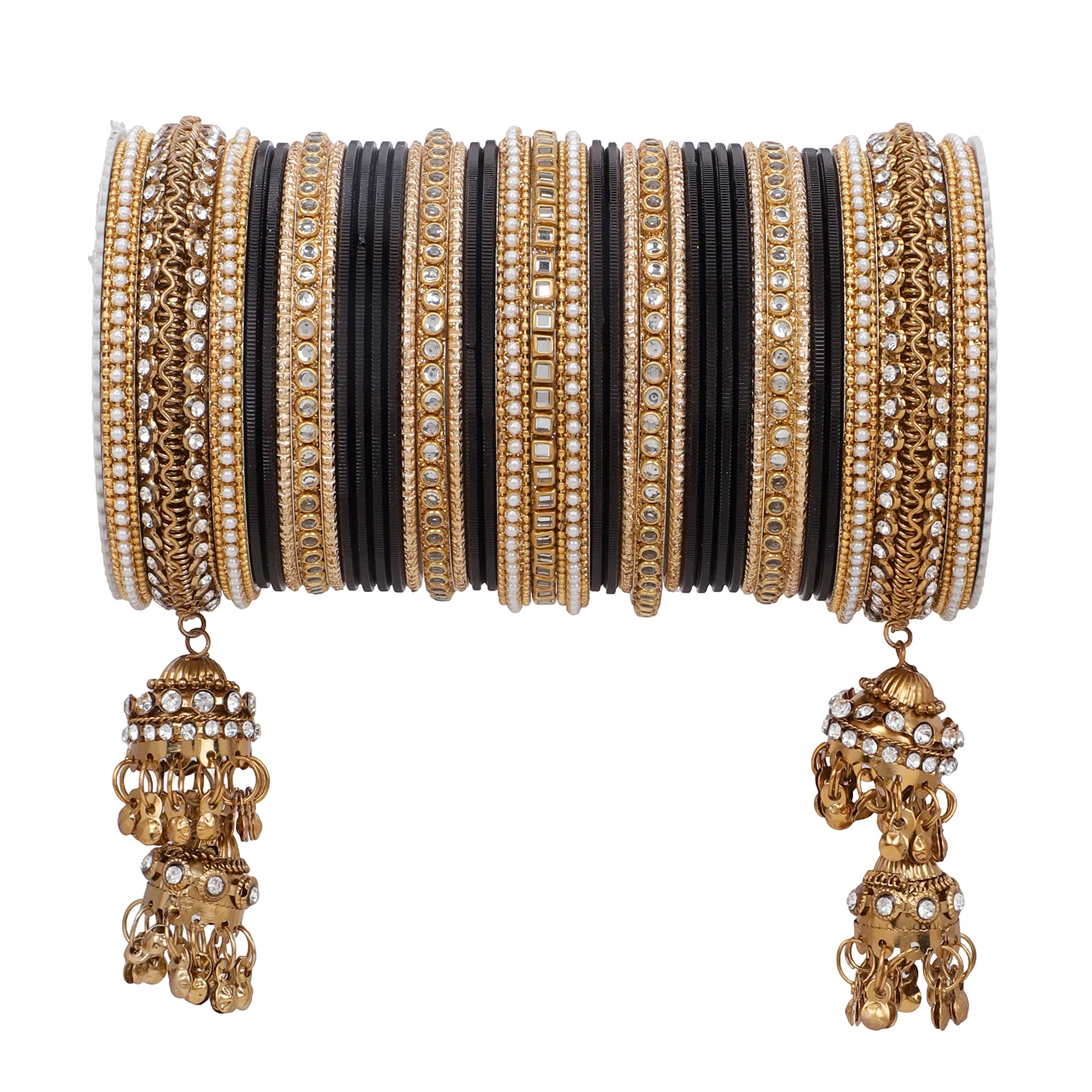 Traditional Jhumki Bangle set by Leshya - Image 9