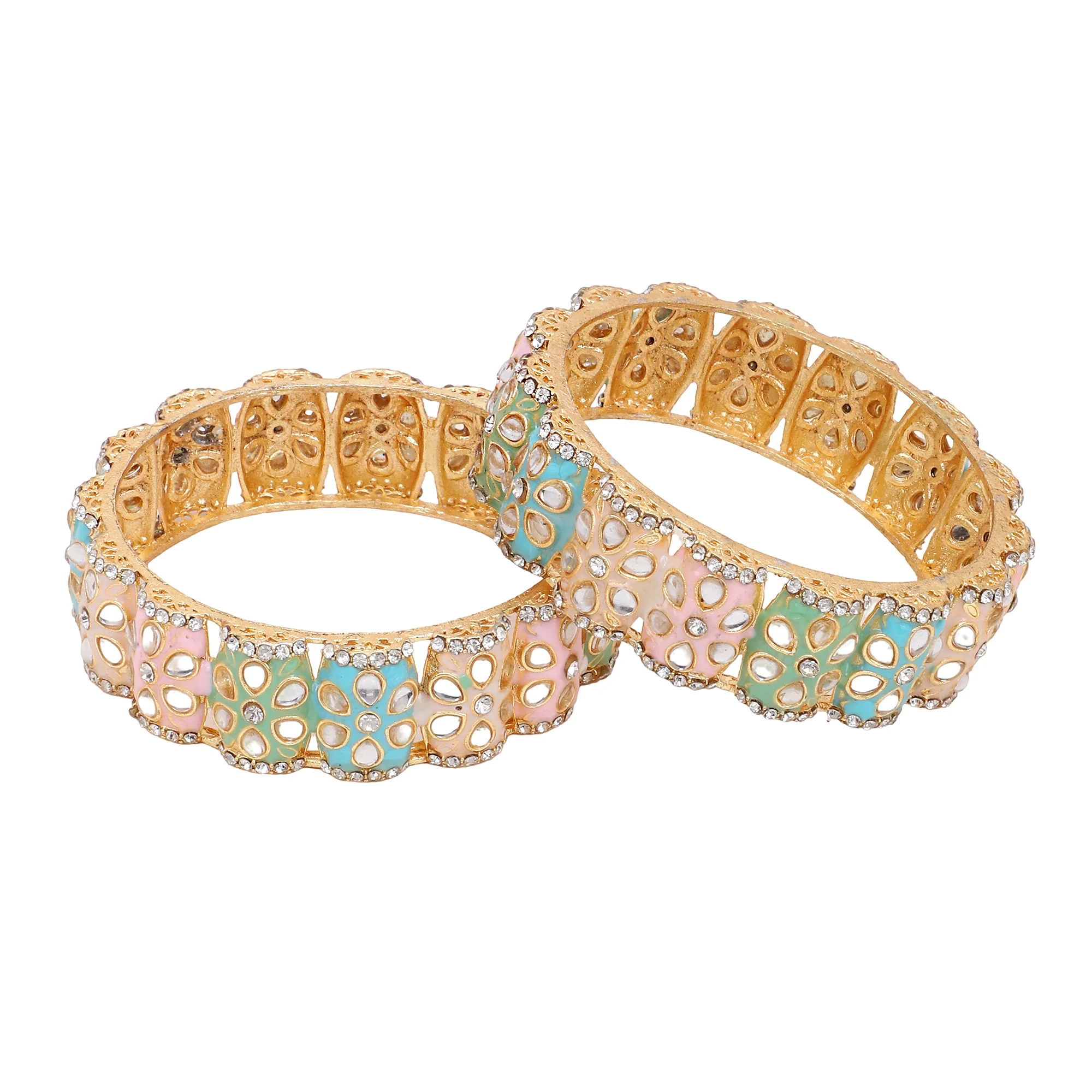 Dailywear Pastel Meenakari Bracelets by Leshya - Image 4