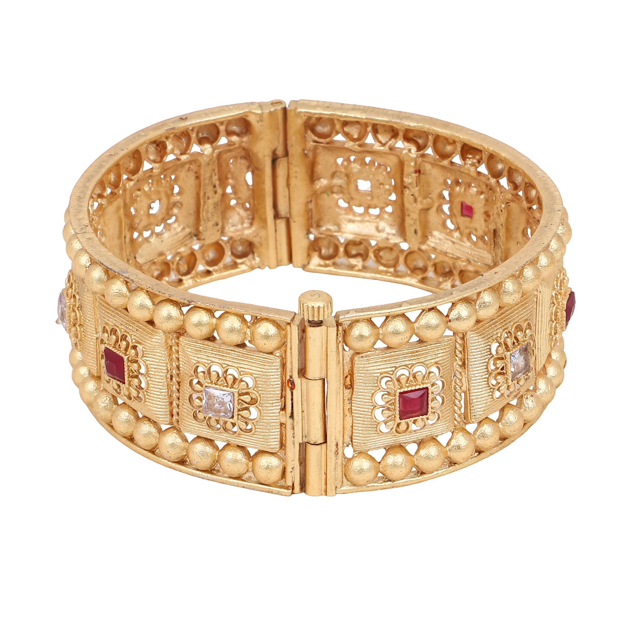 Dailywear Temple Gold Kangan by Leshya - Image 3
