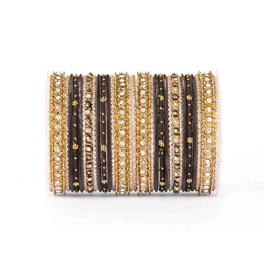 Elegant Colored Thread Bangle Set - Image 6