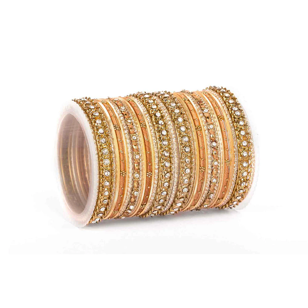 Elegant Colored Thread Bangle Set - Image 7