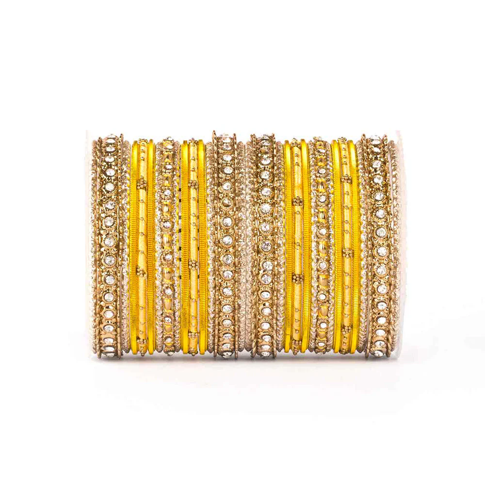 Elegant Colored Thread Bangle Set - Image 13