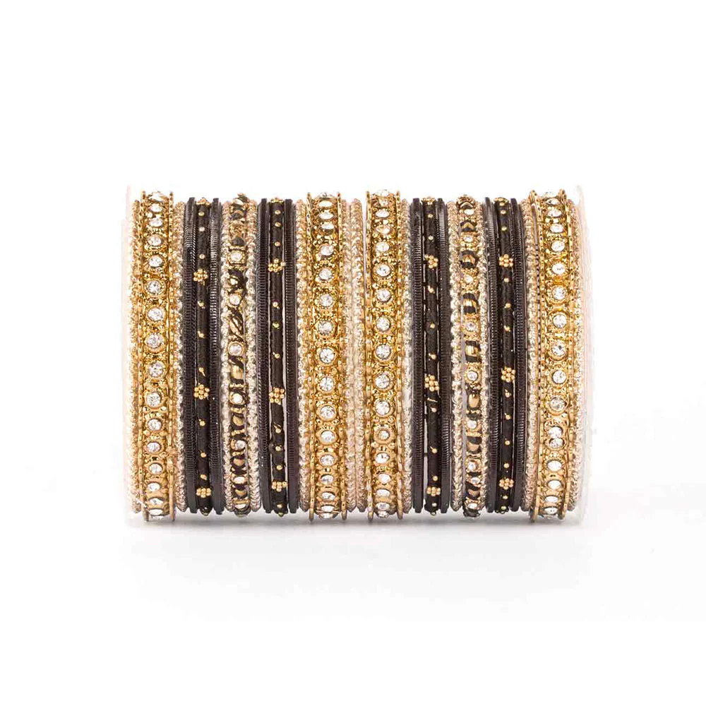 Elegant Colored Thread Bangle Set - Image 6