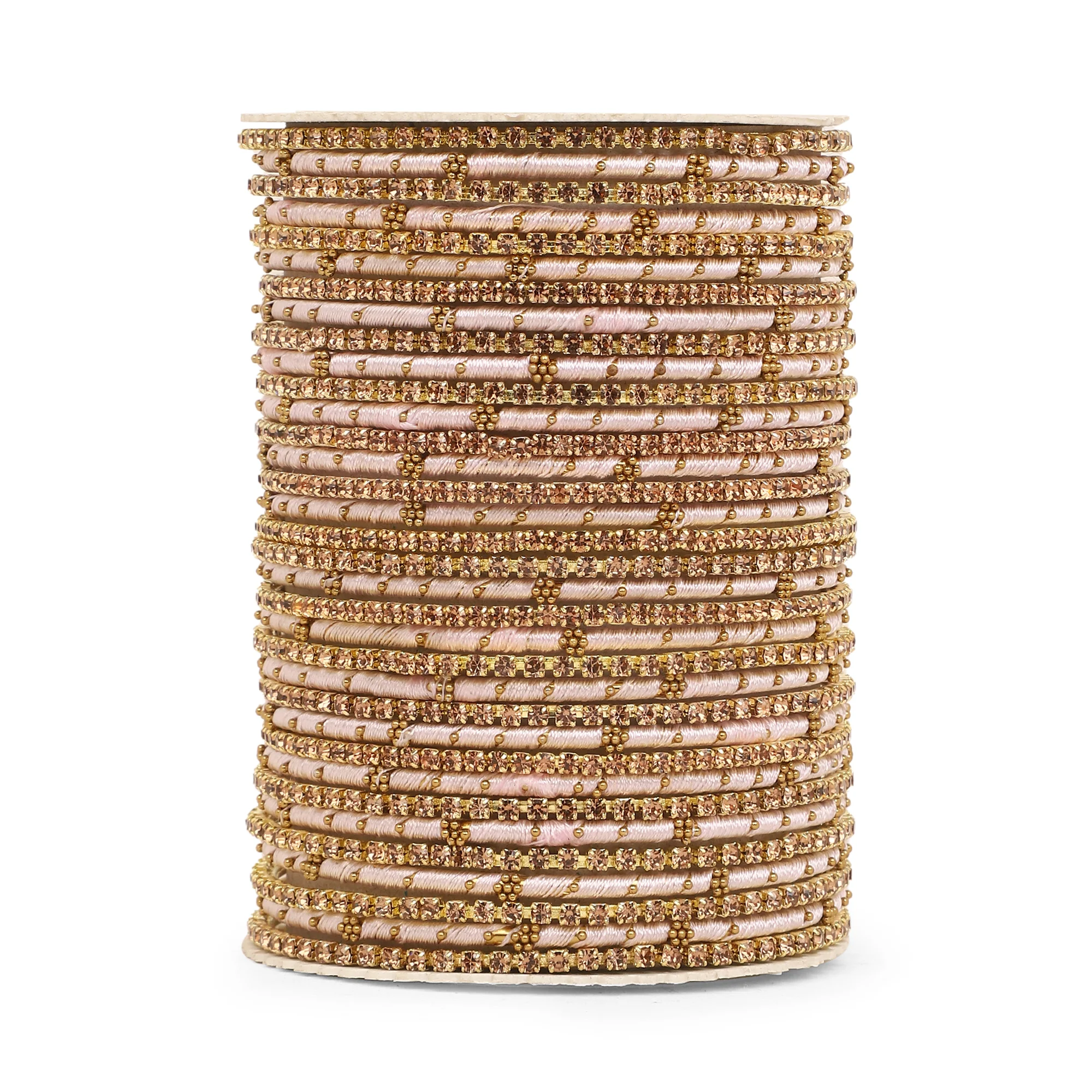 Elegant Colored Thread Bangle Set - Image 19
