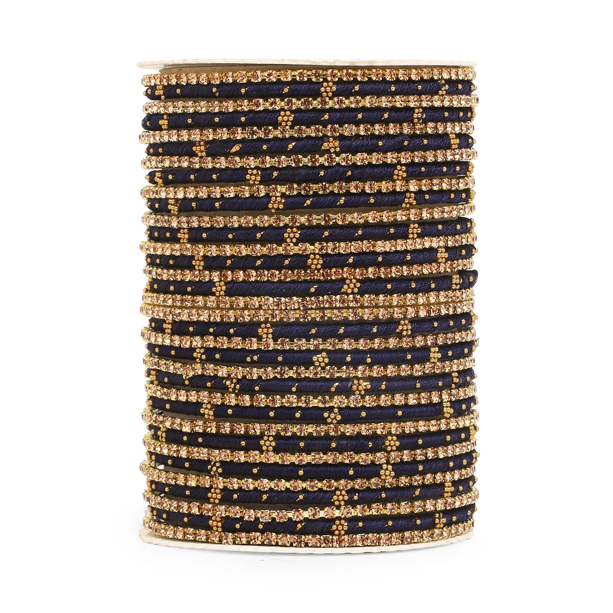 Elegant Colored Thread Bangle Set - Image 27