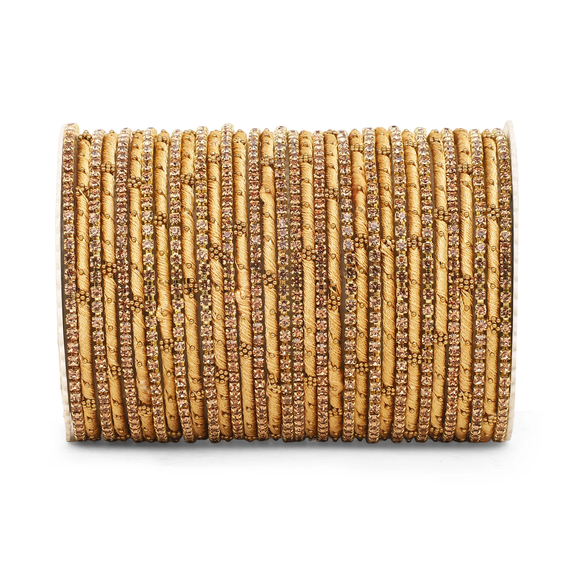 Elegant Colored Thread Bangle Set - Image 38