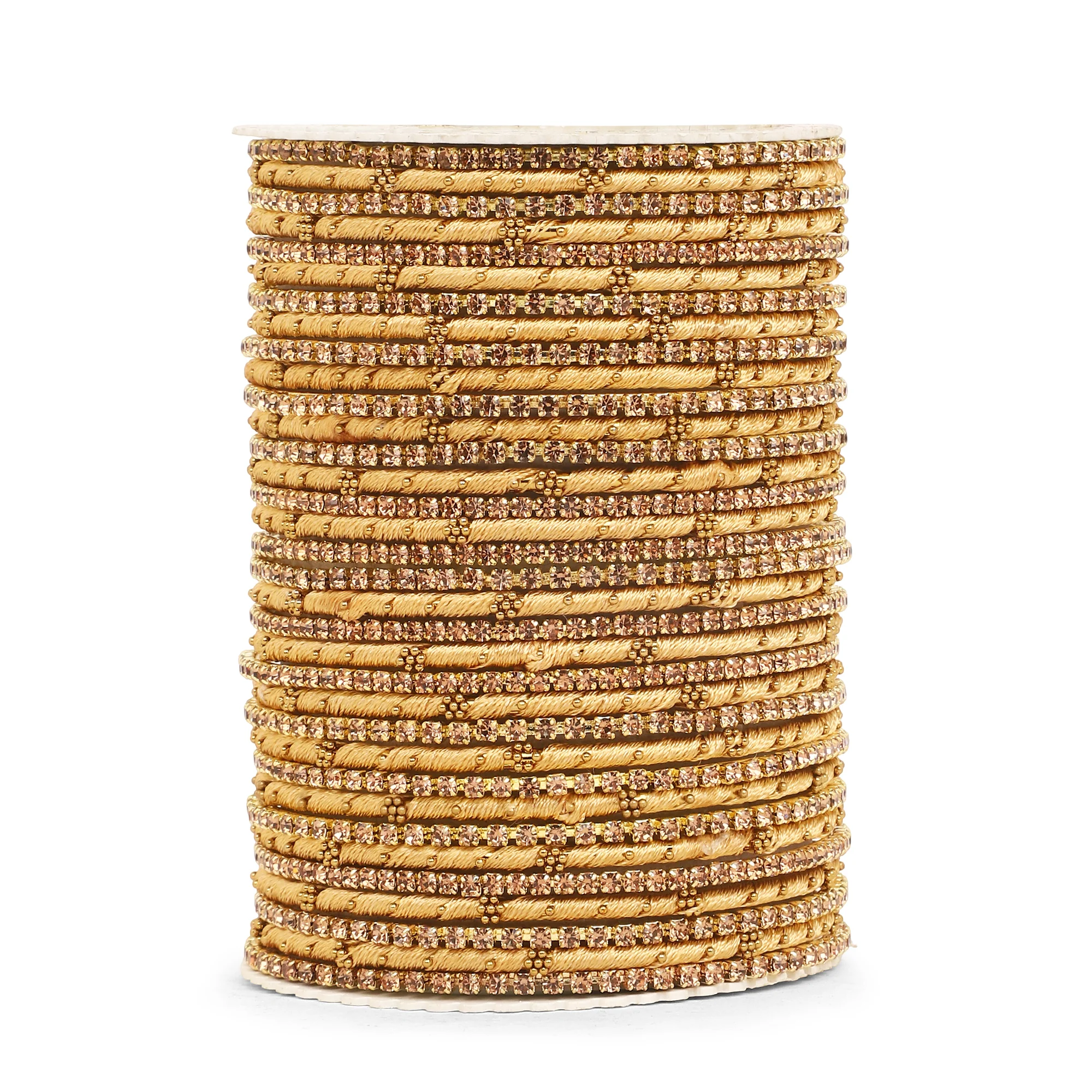 Elegant Colored Thread Bangle Set - Image 39