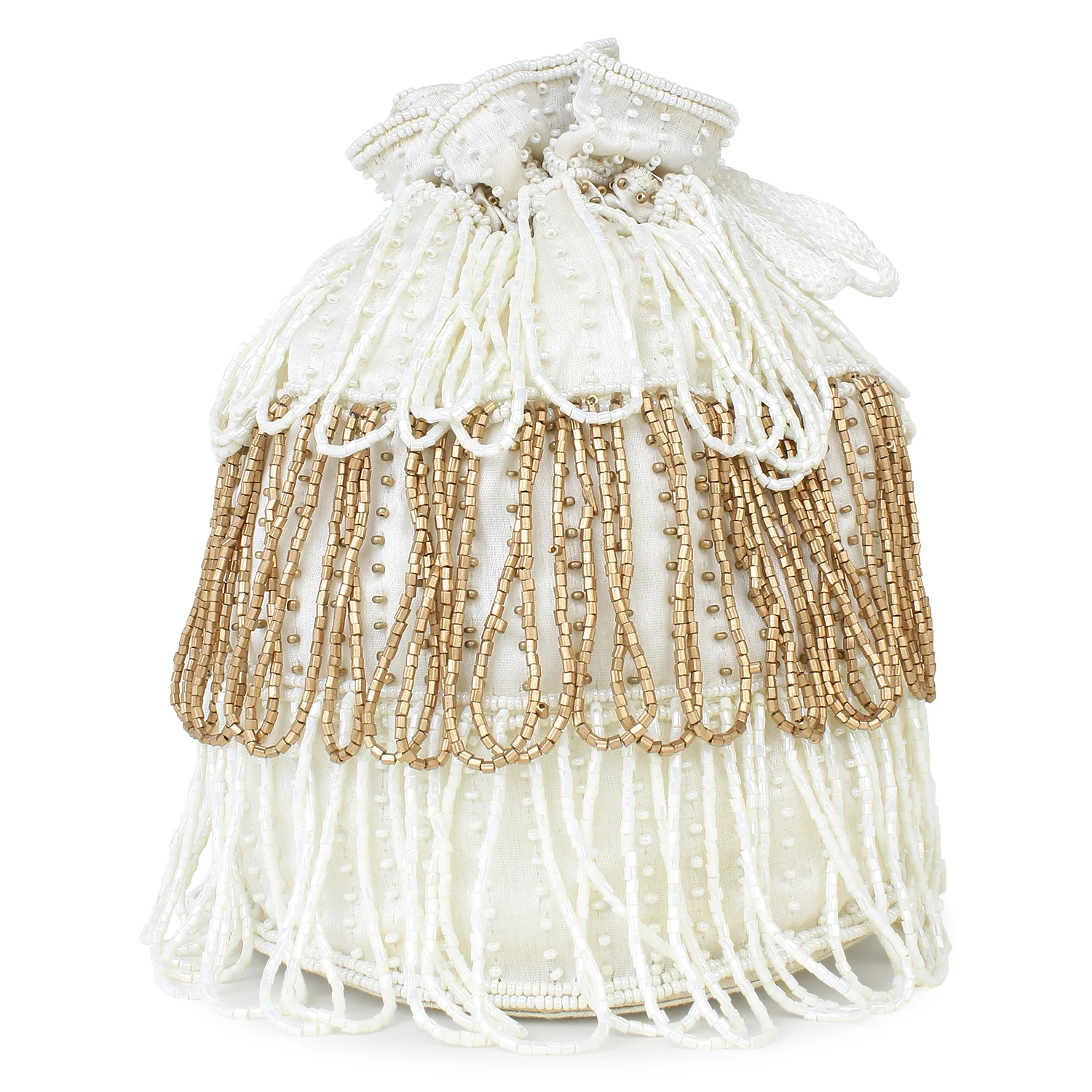 Embroided Bucket Potli for the Bride by Leshya - Image 3