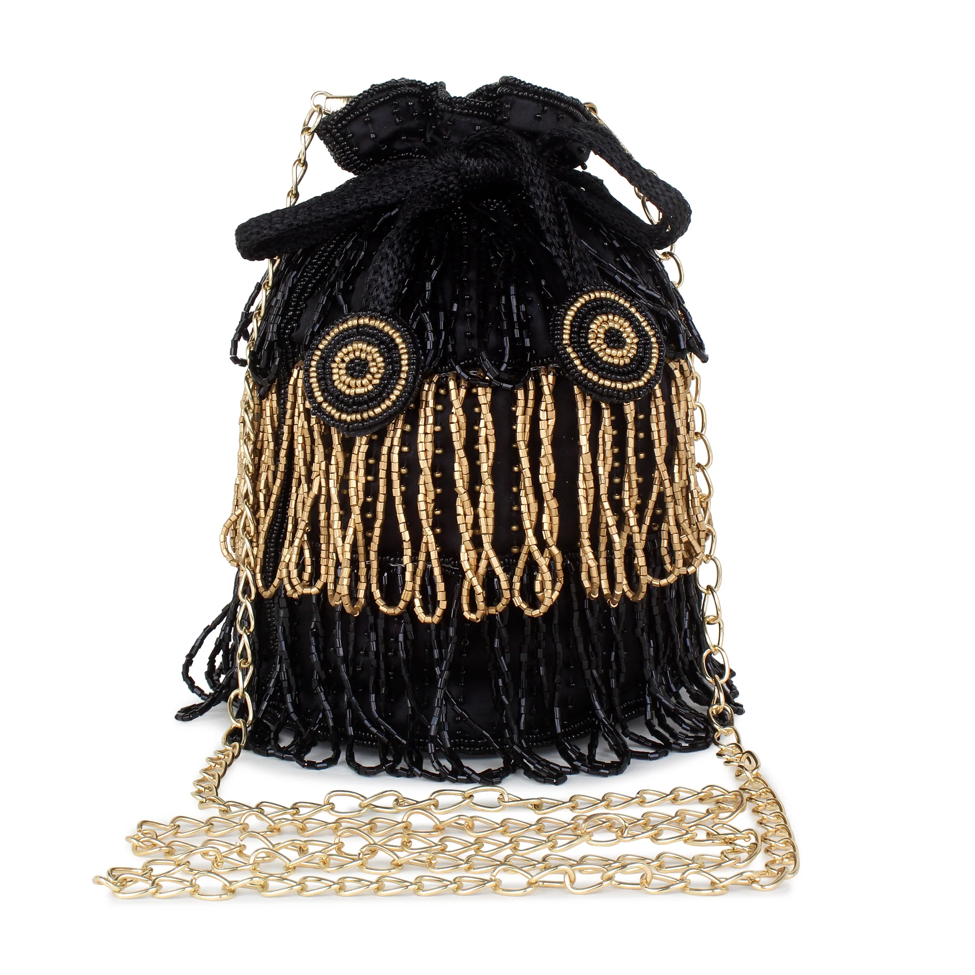 Embroided Bucket Potli for the Bride by Leshya - Image 7